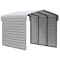 Arrow Storage Products Galvanized Steel Carport, W/ 2-Sided Enclosure, Compact Car Metal Carport Kit, 10'x15'x9', Eggshell CPH101509ECL2 - alternate 1